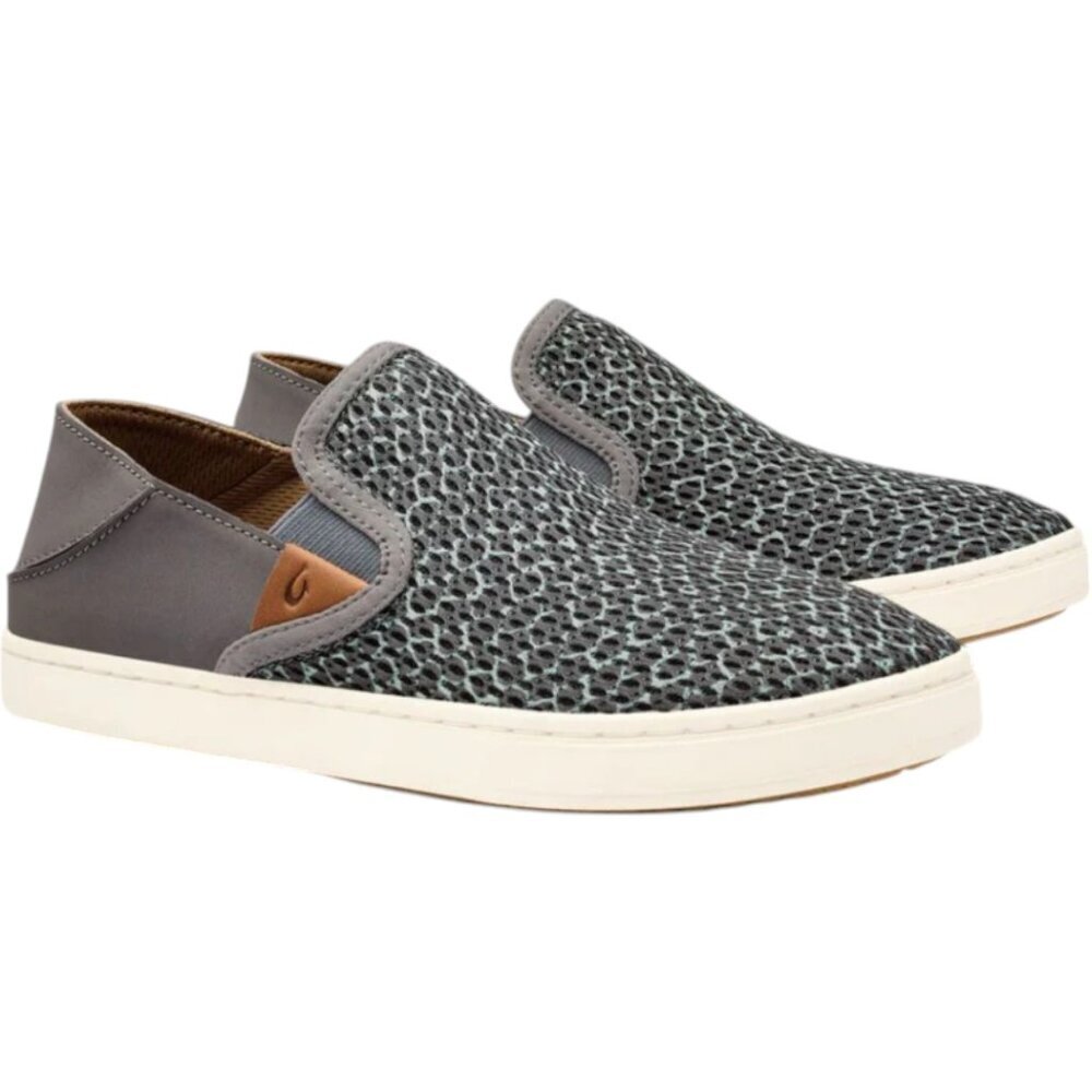 Olukai Mo'o Pehuea Pa'i Slip On Sneakers - Charcoal - 7.5